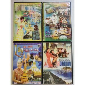 Vietnamese - Asian Travel/Culture/Entertainment DVD 4 PACK Lot 16 Good...